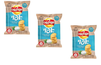 3x Elite Tapuchips Baked Chips Snack Yogurt Garlic Kosher Israel Product 45g - KOSHERTOP